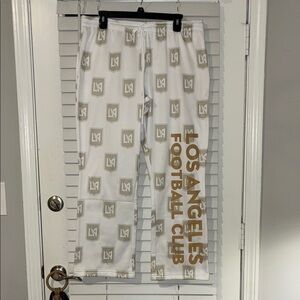 Los Angeles Football Club White and Gold Joggers